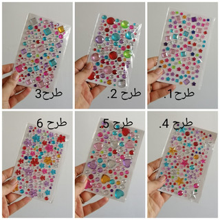 نگین چسبی رنگی